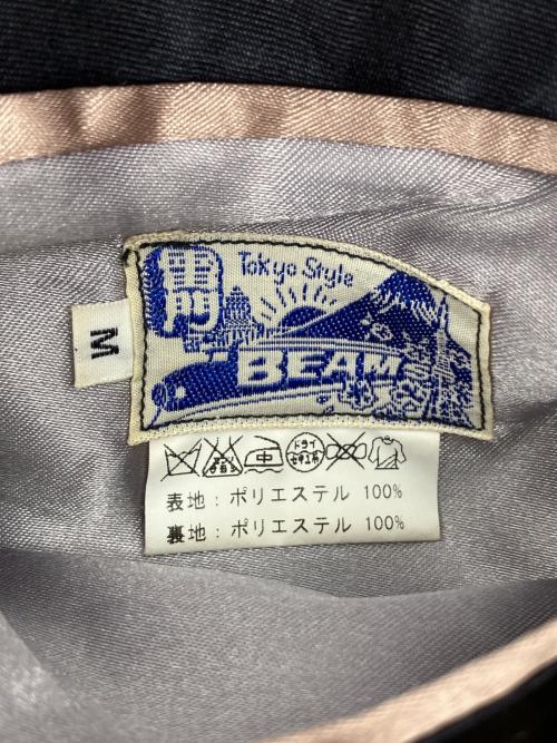 BEAMS（ビームス）BEAMS (ビームス) 東洋エンタープライズ (トウヨウエンタープライズ) スタジャン ネイビー×ベージュ サイズ:Ｍの古着・服飾アイテム
