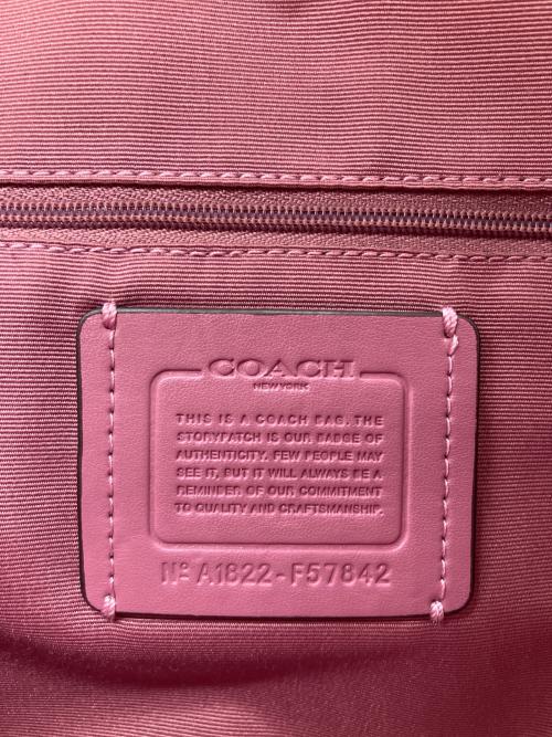COACH（コーチ）COACH (コーチ) トートバッグ ブラウン×ピンクの古着・服飾アイテム