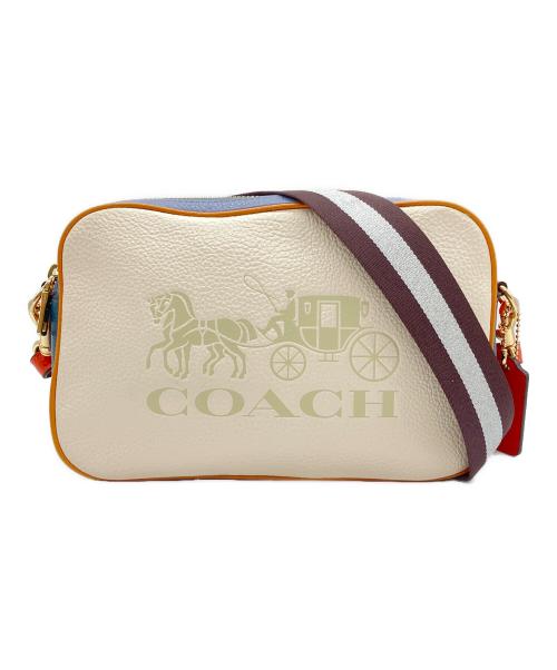 COACH（コーチ）COACH (コーチ) ショルダーバッグ ホワイト×ブルーの古着・服飾アイテム