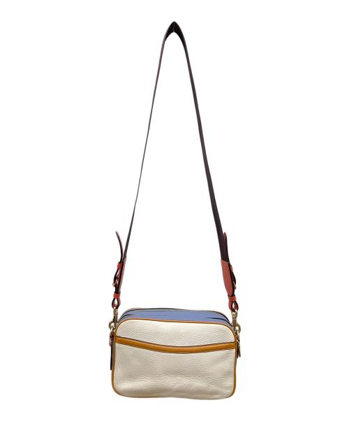 COACH（コーチ）COACH (コーチ) ショルダーバッグ ホワイト×ブルーの古着・服飾アイテム