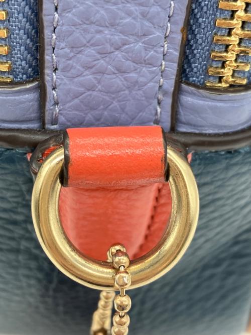 COACH（コーチ）COACH (コーチ) ショルダーバッグ ホワイト×ブルーの古着・服飾アイテム