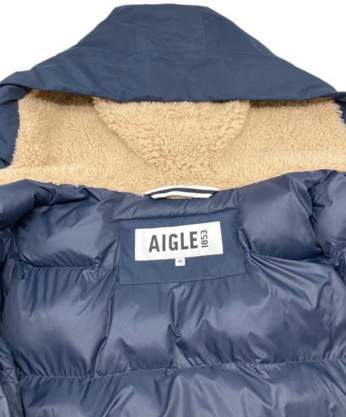 AIGLE（エーグル）AIGLE (エーグル) インサレーションフーデッドジャケット ネイビー サイズ:40の古着・服飾アイテム