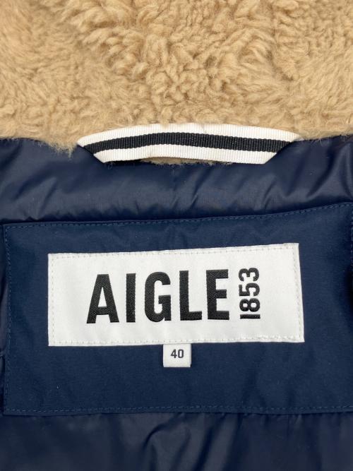 AIGLE（エーグル）AIGLE (エーグル) インサレーションフーデッドジャケット ネイビー サイズ:40の古着・服飾アイテム
