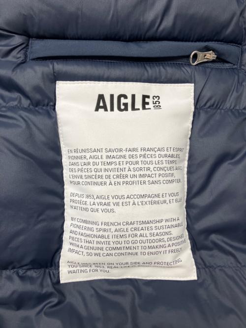 AIGLE（エーグル）AIGLE (エーグル) インサレーションフーデッドジャケット ネイビー サイズ:40の古着・服飾アイテム