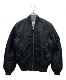 ALPHA INDUSTRIES（アルファインダストリーズ）の古着「フライトジャケット」｜ブラック