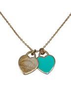 TIFFANY & Co.ティファニー）の古着「ミニ ダブル ハート タグ ペンダント」｜シルバー