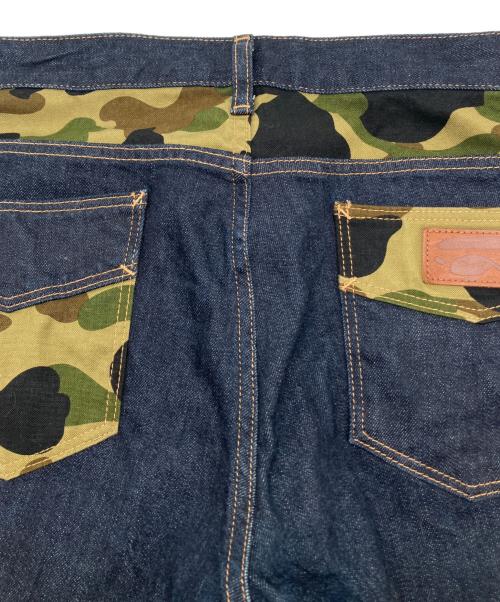 A BATHING APE（アベイシングエイプ）A BATHING APE (アベイシングエイプ) デニムパンツ インディゴ サイズ:Sの古着・服飾アイテム