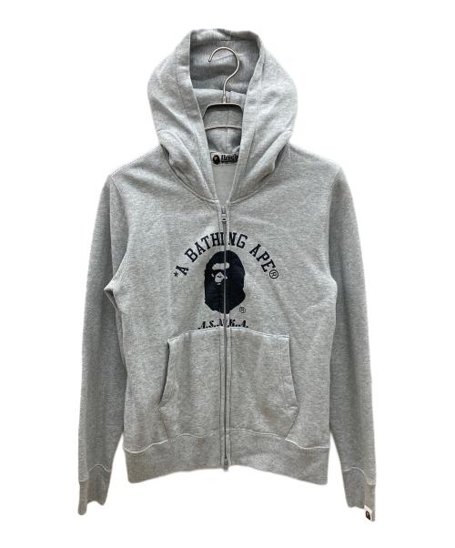 A BATHING APE（アベイシングエイプ）A BATHING APE (アベイシングエイプ) ジップパーカー グレー サイズ:Sの古着・服飾アイテム