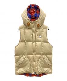 A BATHING APE（アベイシングエイプ）の古着「ダウンベスト」｜ベージュ