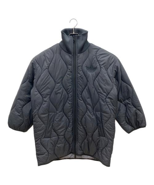 adidas（アディダス）adidas (アディダス) キルテッドジャケット ブラック サイズ:Ｍの古着・服飾アイテム
