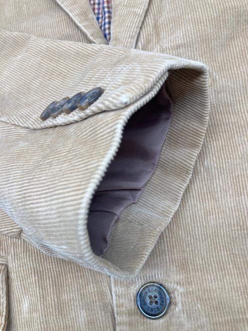346 BROOKS BROTHERS（346 ブルックスブラザーズ）346 BROOKS BROTHERS (346 ブルックスブラザーズ) テーラードジャケット ベージュ サイズ:Ｍの古着・服飾アイテム