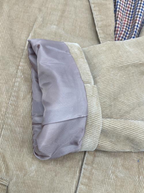 346 BROOKS BROTHERS（346 ブルックスブラザーズ）346 BROOKS BROTHERS (346 ブルックスブラザーズ) テーラードジャケット ベージュ サイズ:Ｍの古着・服飾アイテム