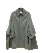 beautiful peopleビューティフルピープル）の古着「コットンウールギャバジンステンカラーコート」｜グリーン