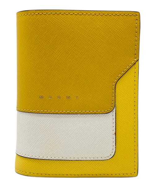 MARNI（マルニ）MARNI (マルニ) 財布 イエロー×ホワイトの古着・服飾アイテム