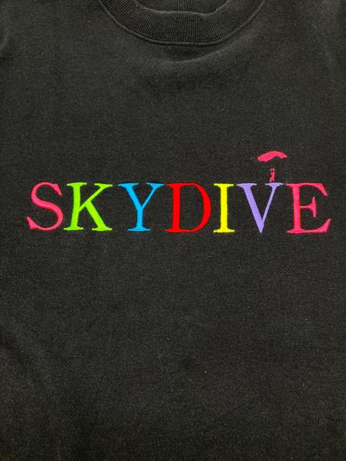 Hanes（ヘインズ）Hanes (ヘインズ) スウェット　SKY DIVER 90's USA製 ブラック サイズ:Lの古着・服飾アイテム