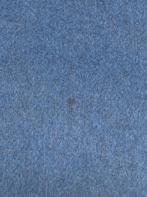 SIMPLICITE（シンプリシテ）SIMPLICITE (シンプリシテ) ノーカラーコート　2025年モデル ブラウン×ブルー サイズ:Ｍの古着・服飾アイテム
