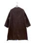 SIMPLICITE (シンプリシテ) ノーカラーコート　2025年モデル ブラウン×ブルー サイズ:Ｍ：11000円