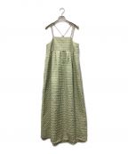 HeRIN.CYEヘリンドットサイ）の古着「キャミソールワンピース」｜グリーン