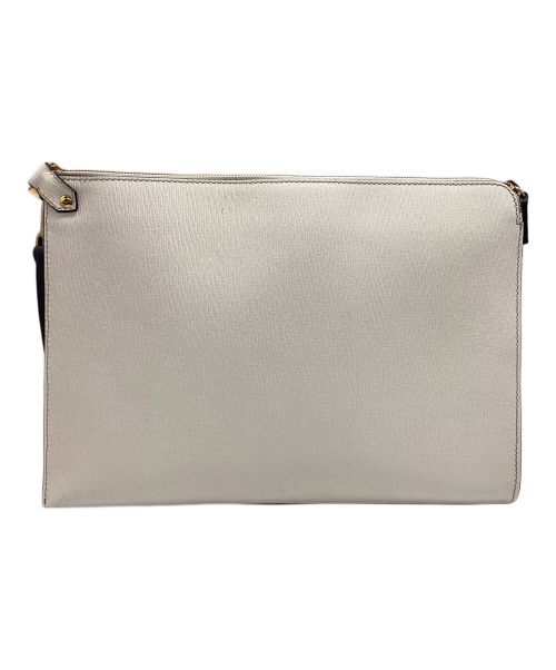 Salvatore Ferragamo（サルヴァトーレ フェラガモ）Salvatore Ferragamo (サルヴァトーレ フェラガモ) クラッチバッグ アイボリーの古着・服飾アイテム