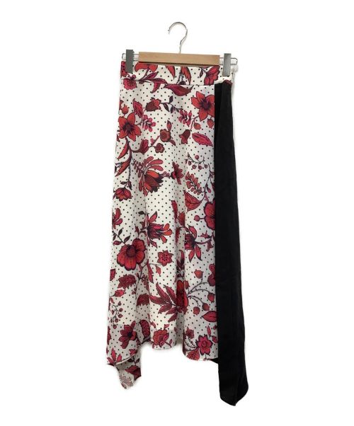 Diagram（ダイアグラム）Diagram (ダイアグラム) ロングスカート ホワイト×レッド サイズ:2 未使用品の古着・服飾アイテム