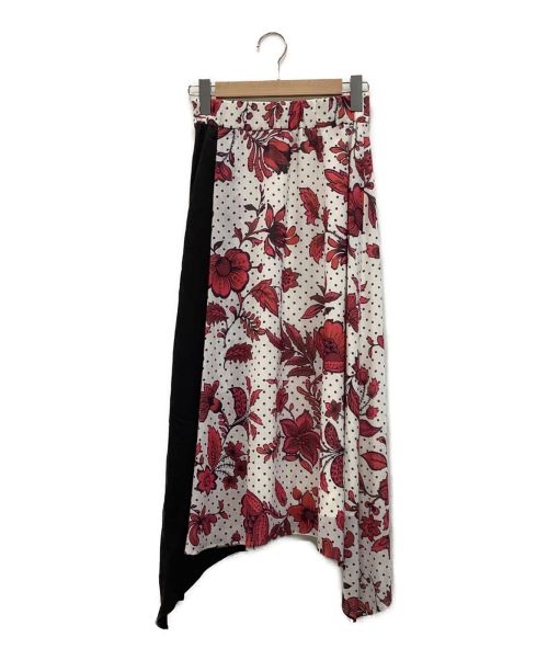 Diagram（ダイアグラム）Diagram (ダイアグラム) ロングスカート ホワイト×レッド サイズ:2 未使用品の古着・服飾アイテム