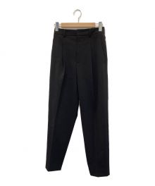 DEPAREILLE（デパリエ）の古着「センタープリーツタックパンツ」｜ブラック