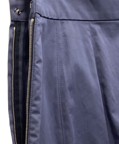 SCYE（サイ）SCYE (サイ) シルクウールサージロングプリーツスカート ブルー サイズ:Sの古着・服飾アイテム