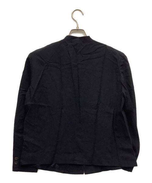 ISSEY MIYAKE（イッセイミヤケ）ISSEY MIYAKE (イッセイミヤケ) ノーカラージャケット ネイビー サイズ:FREEの古着・服飾アイテム