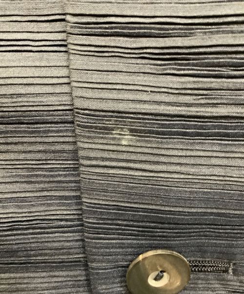 ISSEY MIYAKE（イッセイミヤケ）ISSEY MIYAKE (イッセイミヤケ) ノーカラージャケット ネイビー サイズ:FREEの古着・服飾アイテム