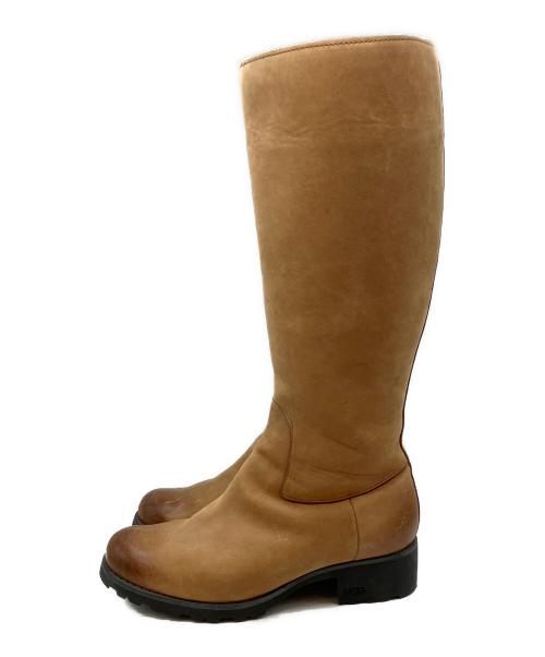 UGG（アグ）UGG (アグ) サイドジップロングブーツ ベージュ サイズ:24.5㎝の古着・服飾アイテム