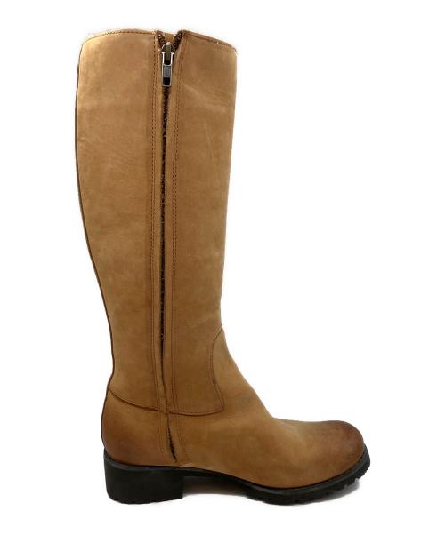 UGG（アグ）UGG (アグ) サイドジップロングブーツ ベージュ サイズ:24.5㎝の古着・服飾アイテム