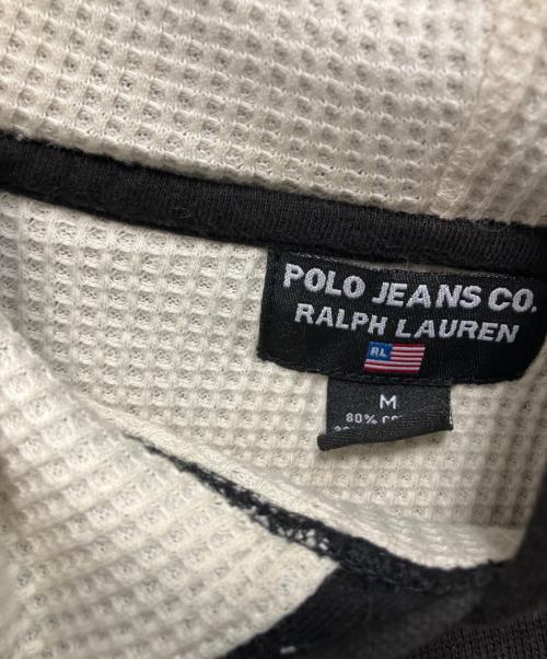 POLO JEANS CO.（ポロジーンズカンパニー）POLO JEANS CO. (ポロジーンズカンパニー) サーマル プルオーバーパーカー ブラック サイズ:Mの古着・服飾アイテム