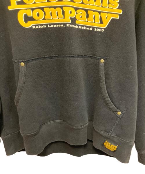 POLO JEANS CO.（ポロジーンズカンパニー）POLO JEANS CO. (ポロジーンズカンパニー) サーマル プルオーバーパーカー ブラック サイズ:Mの古着・服飾アイテム