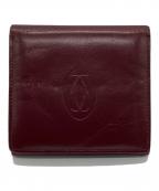 Cartierカルティエ）の古着「2つ折り財布」｜ボルドー