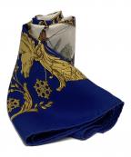 HERMESエルメス）の古着「シルクスカーフ」｜ブルー