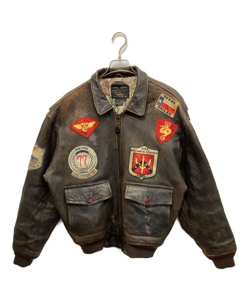 AVIREX（アヴィレックス）AVIREX (アヴィレックス) フライトボンバージャケット ブラウン サイズ:Ｌの古着・服飾アイテム