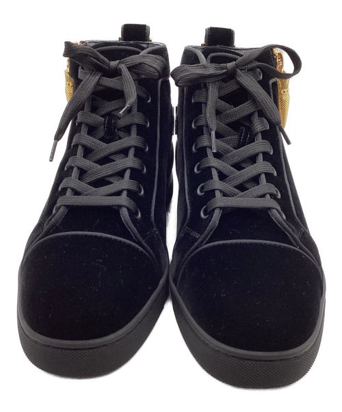 Christian Louboutin（クリスチャン・ルブタン）Christian Louboutin (クリスチャン・ルブタン) ハイカットスニーカー ブラック サイズ:40.5 未使用品の古着・服飾アイテム