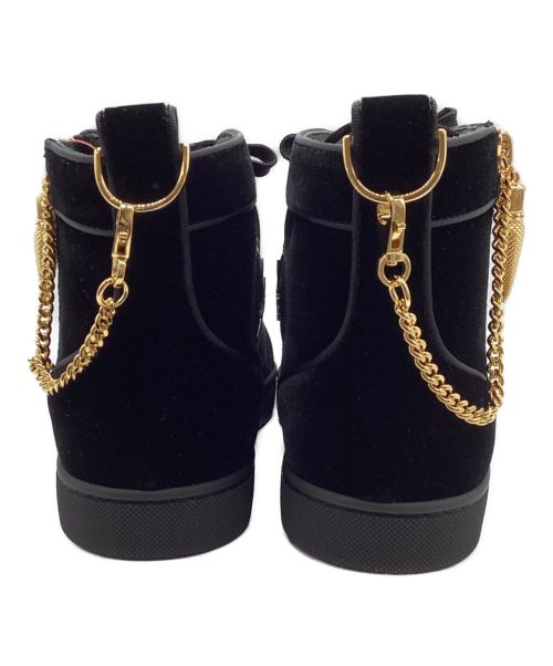 Christian Louboutin（クリスチャン・ルブタン）Christian Louboutin (クリスチャン・ルブタン) ハイカットスニーカー ブラック サイズ:40.5 未使用品の古着・服飾アイテム