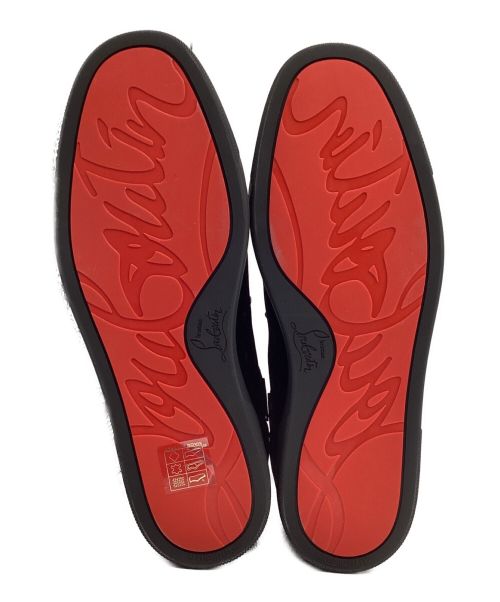 Christian Louboutin（クリスチャン・ルブタン）Christian Louboutin (クリスチャン・ルブタン) ハイカットスニーカー ブラック サイズ:40.5 未使用品の古着・服飾アイテム