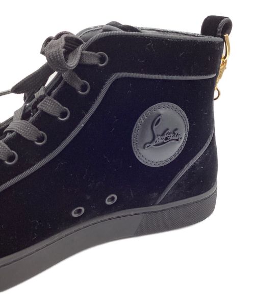 Christian Louboutin（クリスチャン・ルブタン）Christian Louboutin (クリスチャン・ルブタン) ハイカットスニーカー ブラック サイズ:40.5 未使用品の古着・服飾アイテム