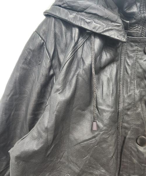 SEQUENCE（シーケンス）SEQUENCE (シーケンス) レザーコート ブラック サイズ:不明の古着・服飾アイテム