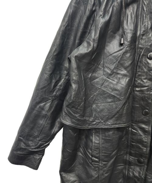 SEQUENCE（シーケンス）SEQUENCE (シーケンス) レザーコート ブラック サイズ:不明の古着・服飾アイテム
