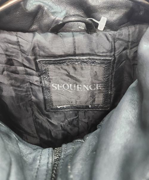 SEQUENCE（シーケンス）SEQUENCE (シーケンス) レザーコート ブラック サイズ:不明の古着・服飾アイテム