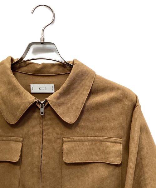 KIJI（キジ）KIJI (キジ) ジップジャケット ベージュ サイズ:3の古着・服飾アイテム