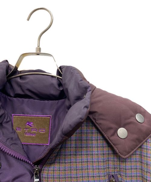 ETRO（エトロ）ETRO (エトロ) ダウンジャケット パープル サイズ:44の古着・服飾アイテム