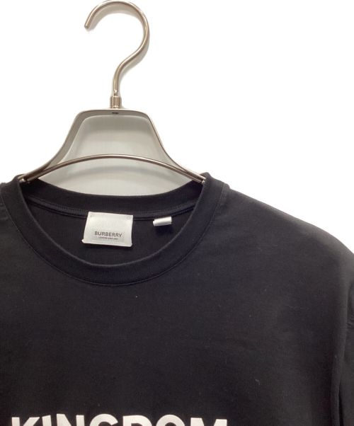 BURBERRY（バーバリー）BURBERRY (バーバリー) ロゴクルーネックT ブラック サイズ:XXSの古着・服飾アイテム