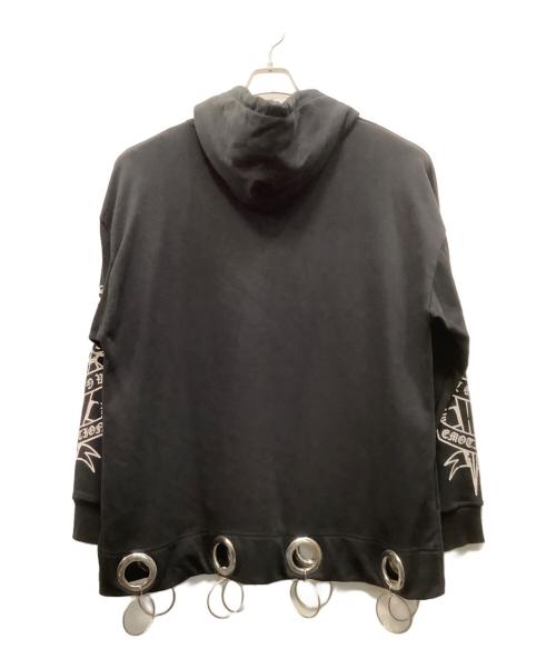 REFLEM（レフレム）REFLEM (レフレム) 裾リングパーカー ブラック サイズ:フリーの古着・服飾アイテム