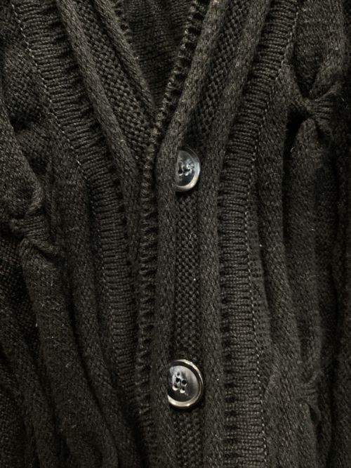 kota gushiken（コウタグシケン）kota gushiken (コウタグシケン) ニットカーディガン ブラック サイズ:1.2.Fの古着・服飾アイテム