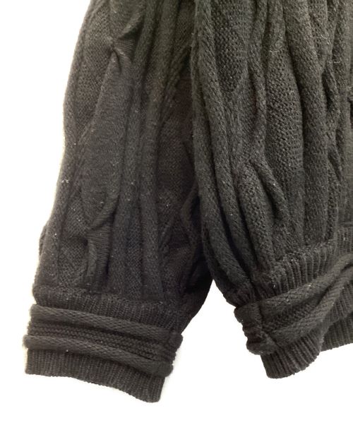 kota gushiken（コウタグシケン）kota gushiken (コウタグシケン) ニットカーディガン ブラック サイズ:1.2.Fの古着・服飾アイテム