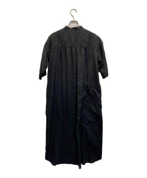 HUMAN WOMAN（ヒューマンウーマン）HUMAN WOMAN (ヒューマンウーマン) ハードマンリネンワンピース ブラック サイズ:Ｍの古着・服飾アイテム